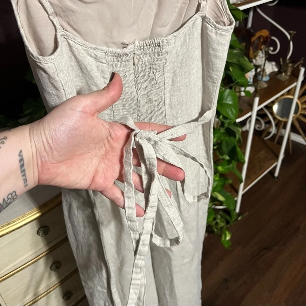 Reformation Overland Linen Jumpsuit Size 2